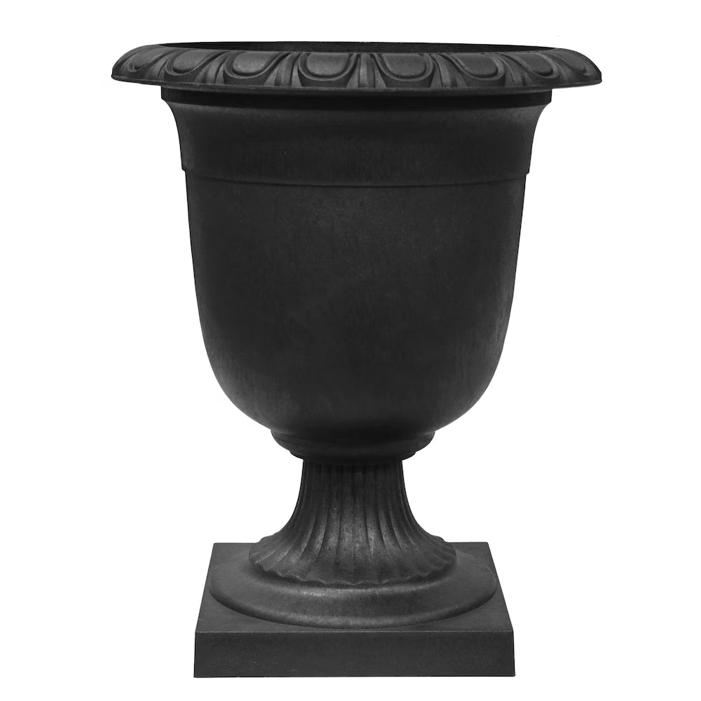 Urn, Black 23"H x 19"W