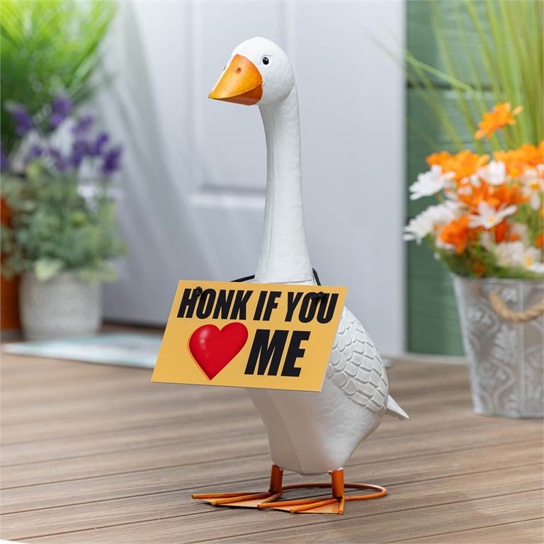 Giddy The Goose Accessory Set, Honk If You Love Me Sign