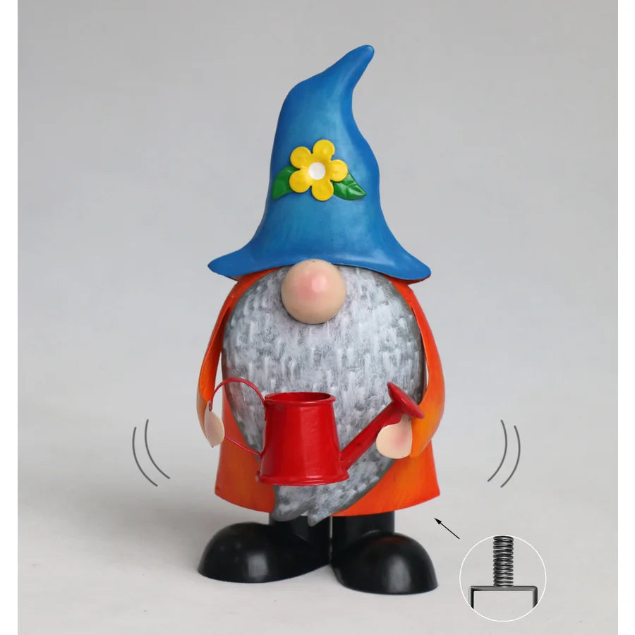 Garden Gnome, Metal 7" x 5" x 15"