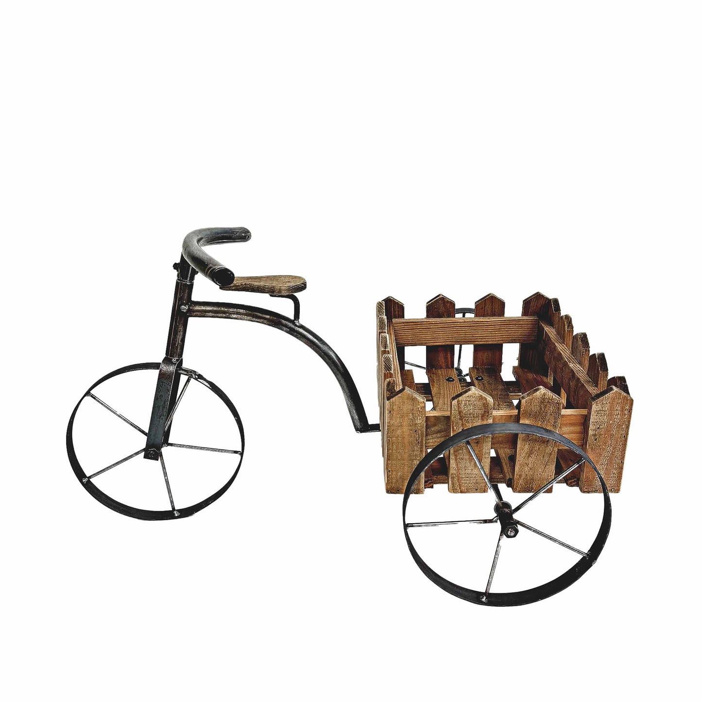 Tricycle Wood & Metal Planter