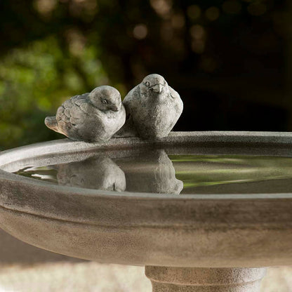 Cement Juliet Birdbath