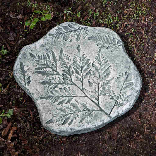 Cement Fossil Fern Stepper