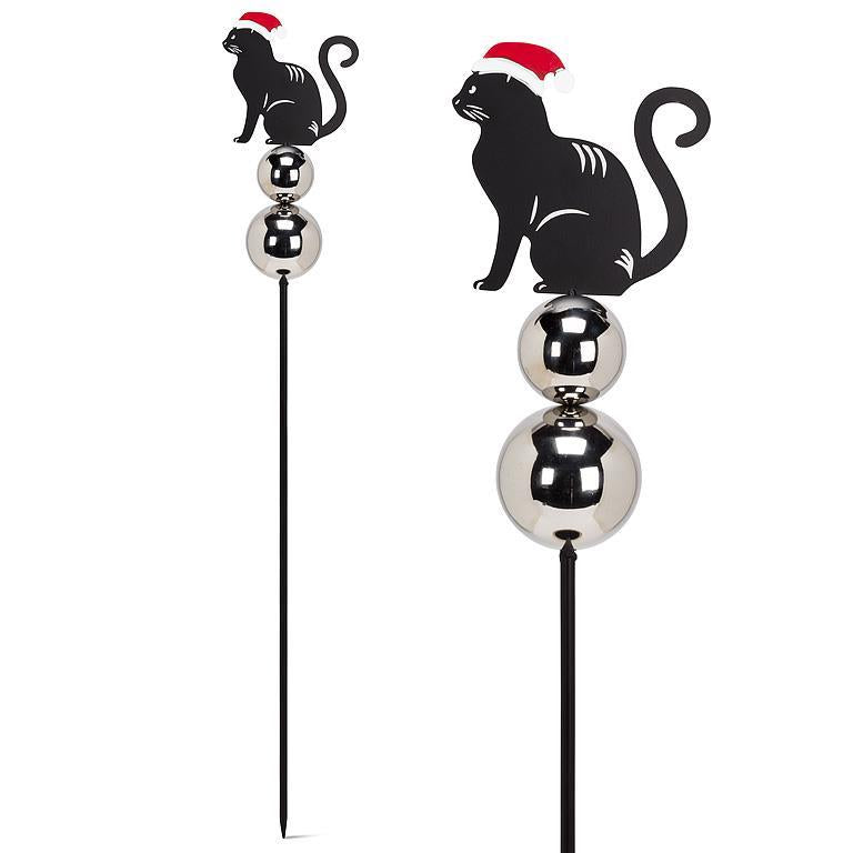 Garden Stake, Winter Gazing Ball