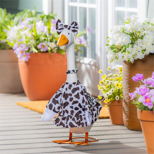 Giddy The Goose Outfit, Cow Print
