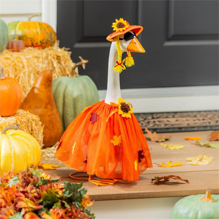 Giddy The Goose Outfit, Fall Leaf Dress