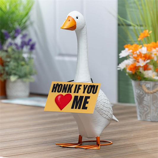 Giddy The Goose Accessory Set, Honk If You Love Me Sign