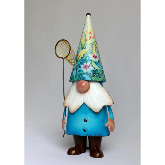 Garden Gnome, Metal 7" x 5" x 15"