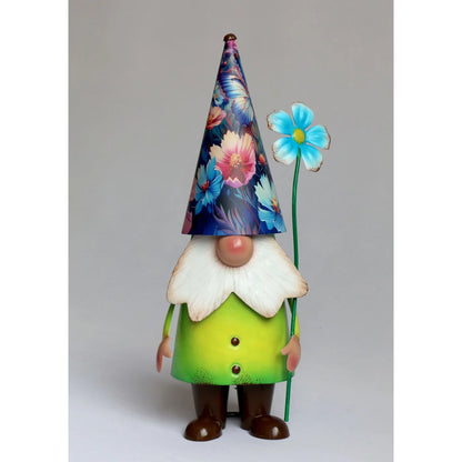 Garden Gnome, Metal 7" x 5" x 15"