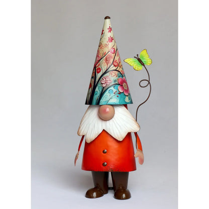 Garden Gnome, Metal 7" x 5" x 15"