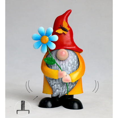 Garden Gnome, Metal 5" x 4" x 9.5"