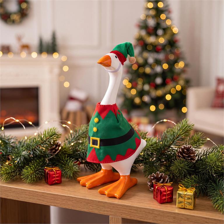 Gordy The Desk Goose Outfit, Elf
