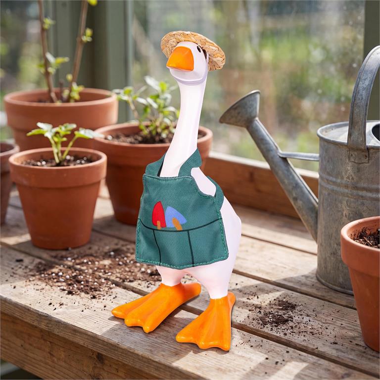 Gordy The Desk Goose Outfit, Gardener