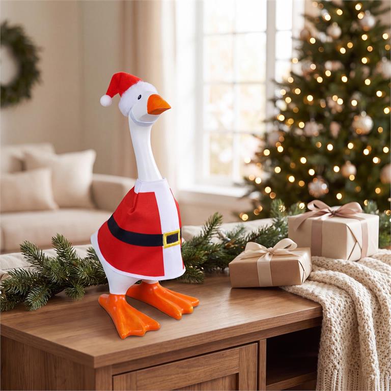 Gordy The Desk Goose Outfit, Santa Suit