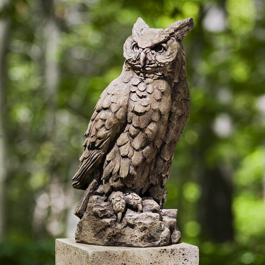 Cement Large Horned Owl