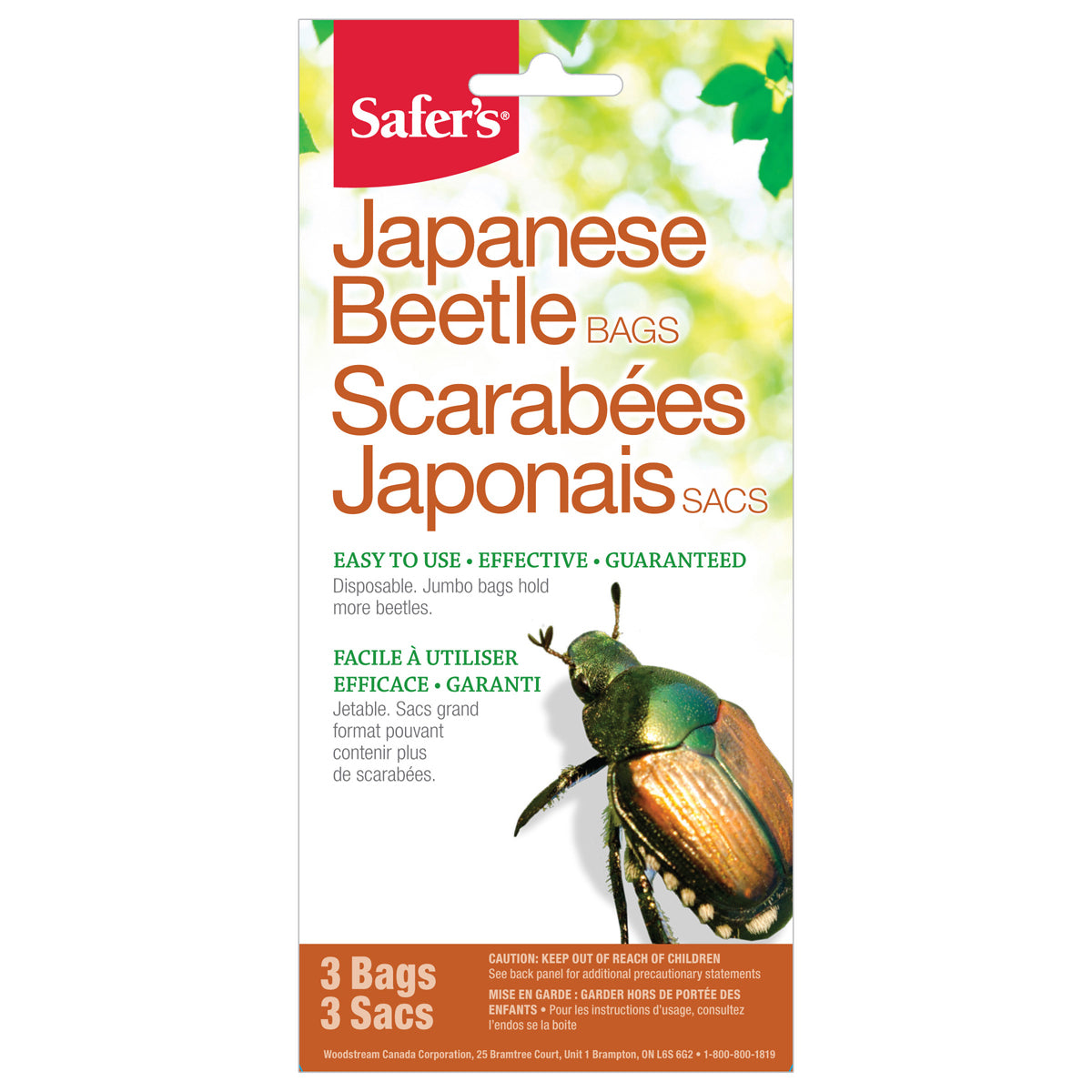 Safers, Japanese Beetle Refill Bags (3)