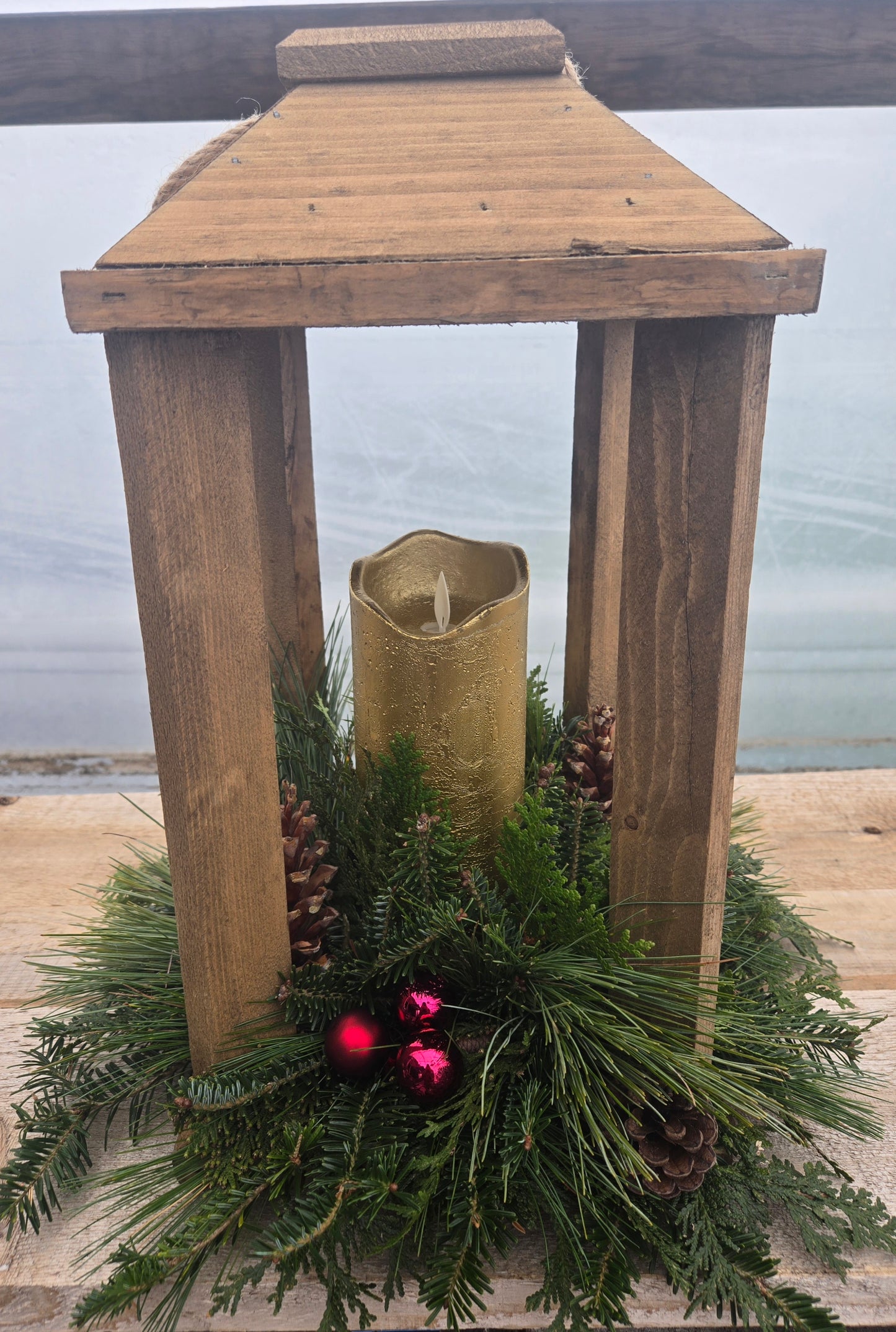 Wooden Lantern, Decorated