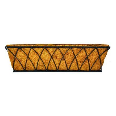 Rectangular Lotus Wall Planter with Coco Liner