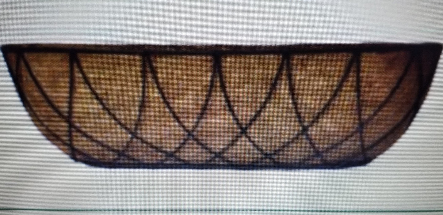 Rounded Lotus Wall Planter with Coco Liner