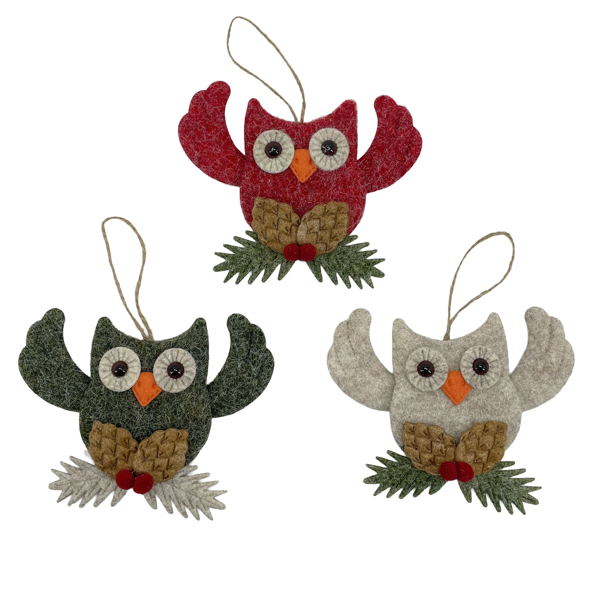 Felt Ornament, Owl