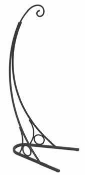 Patio Shepherd Hook, Black