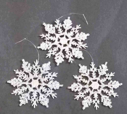 Snowflake, Silver 4" Ornament