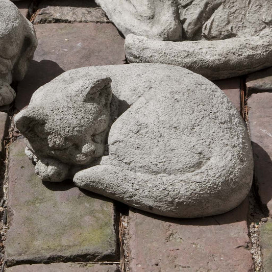 Cement Small Curled Cat