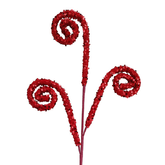 Curls Spray, Red Sequins 29"