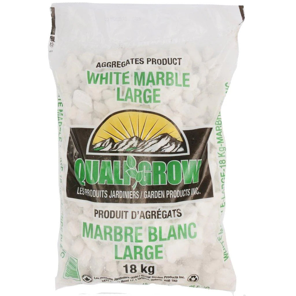 Decorative Stone, White Marble Chips 18kg