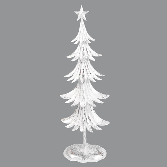 Tree, Metal Accent White & Silver