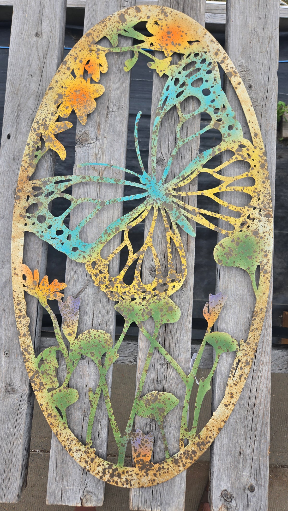 Oval Garden Wall Decor