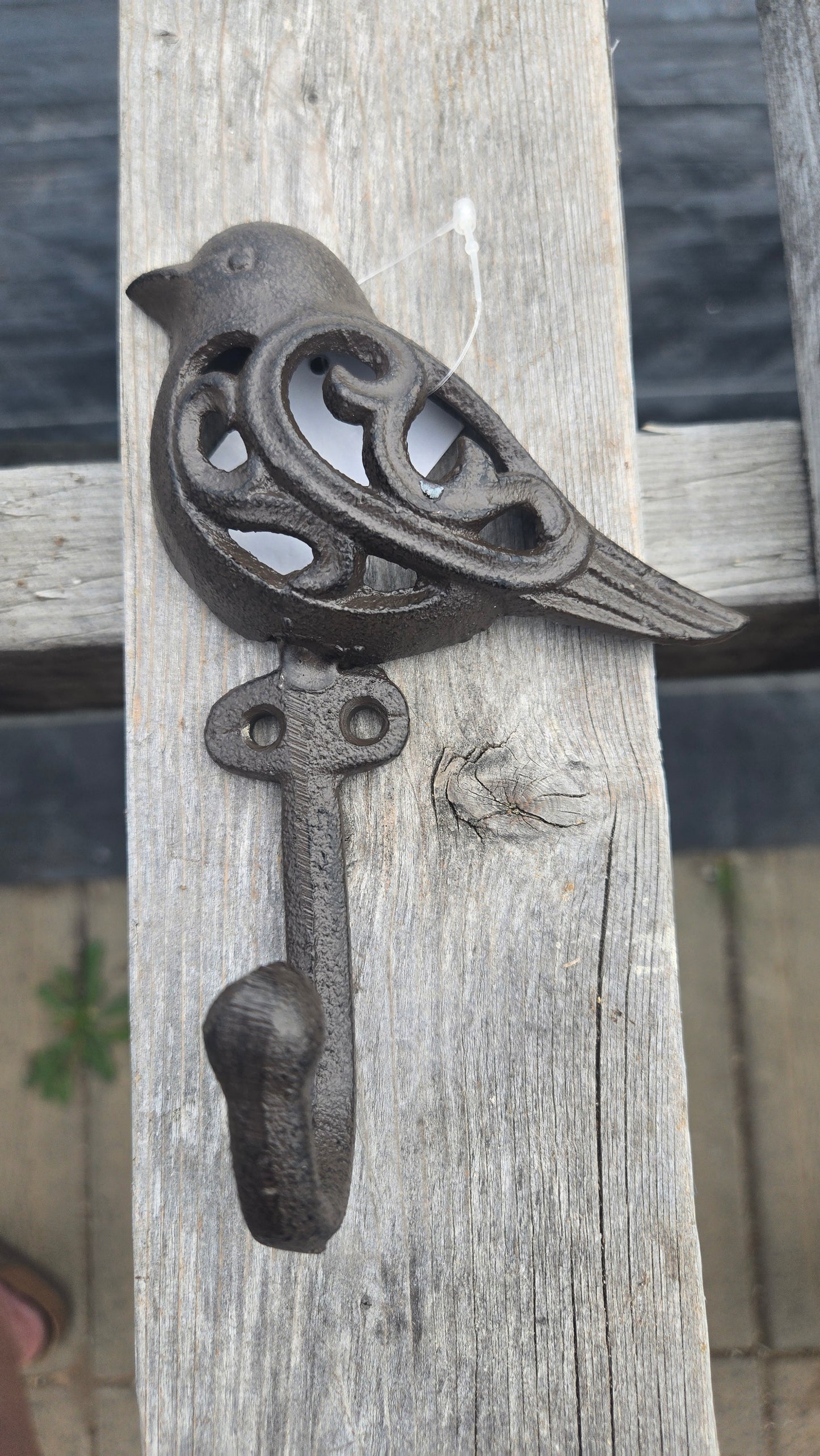 Cast Iron Bird Hook