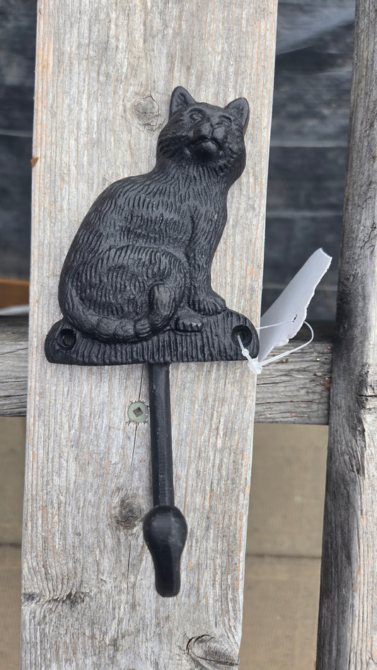 Cast Iron Cat Hook